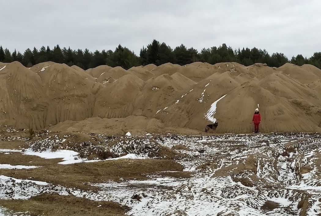 Жителям Сыктывкара объяснили происхождение песчаных гор на лугах у Алешино